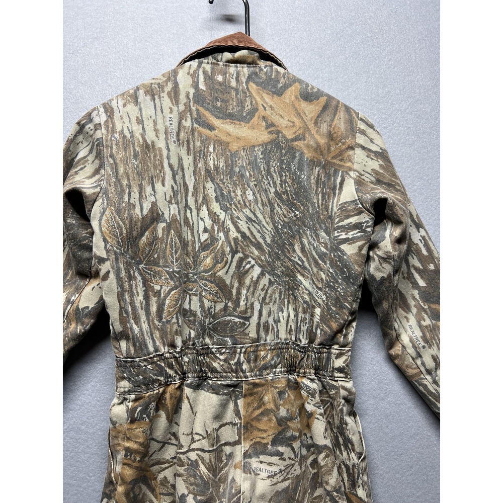VTG Liberty Hunting Coveralls Youth 10 Regular Brown Realtree Camo Insulated USA - Picture 9 of 14